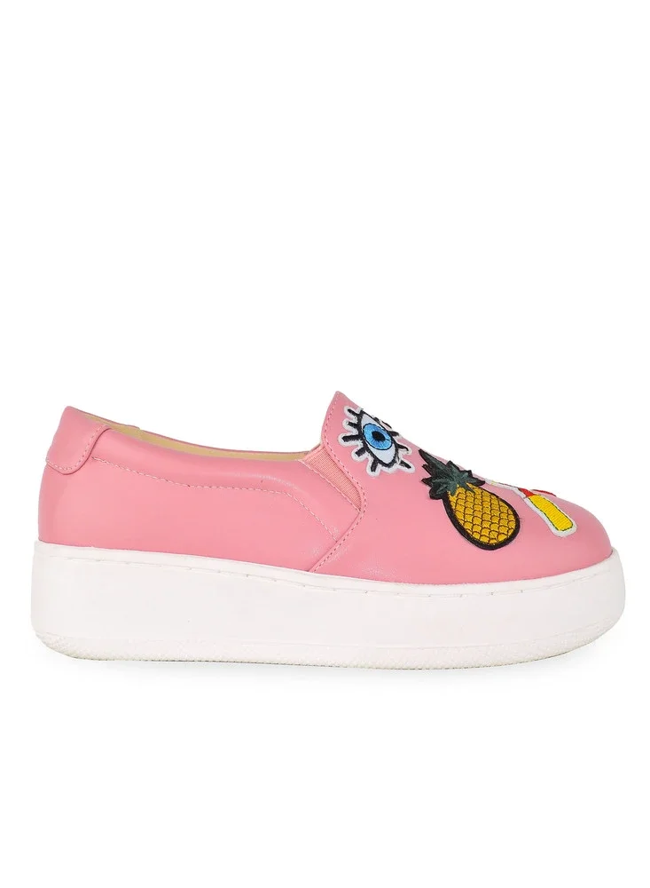 PLATFORM SLIP ON SNEAKERS